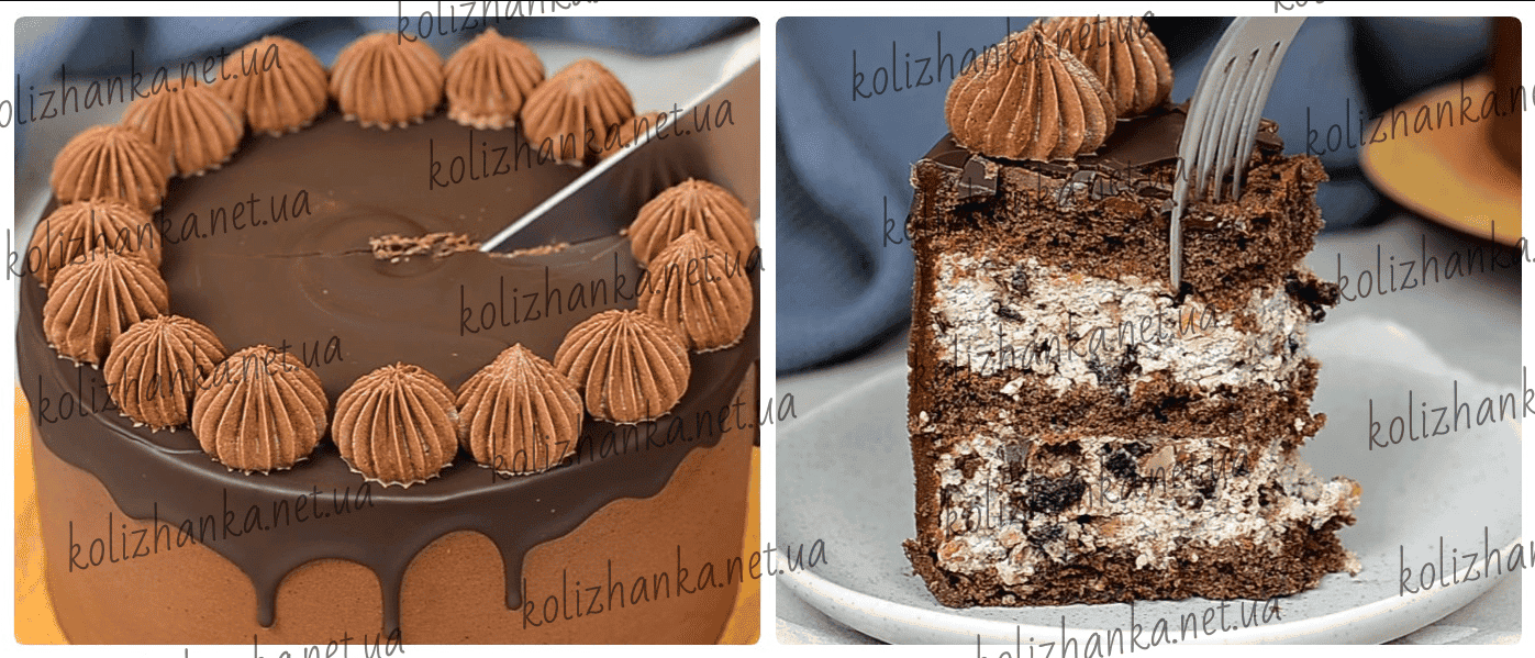 Шоколадний торт із сиром, чорносливом та горіхами - покроковий рецепт з фото
